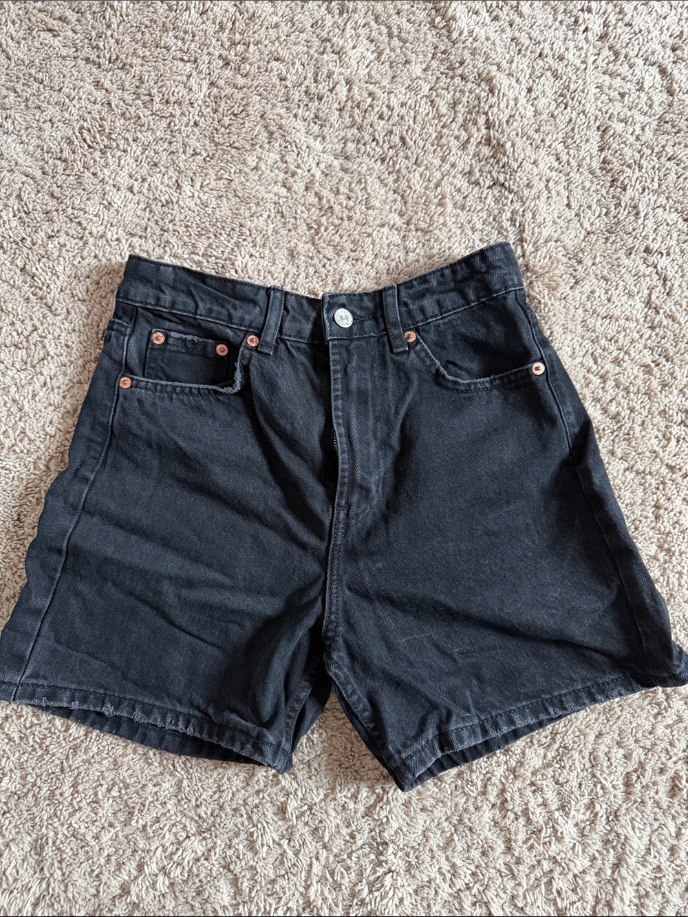 Women’s Black Denim Shorts